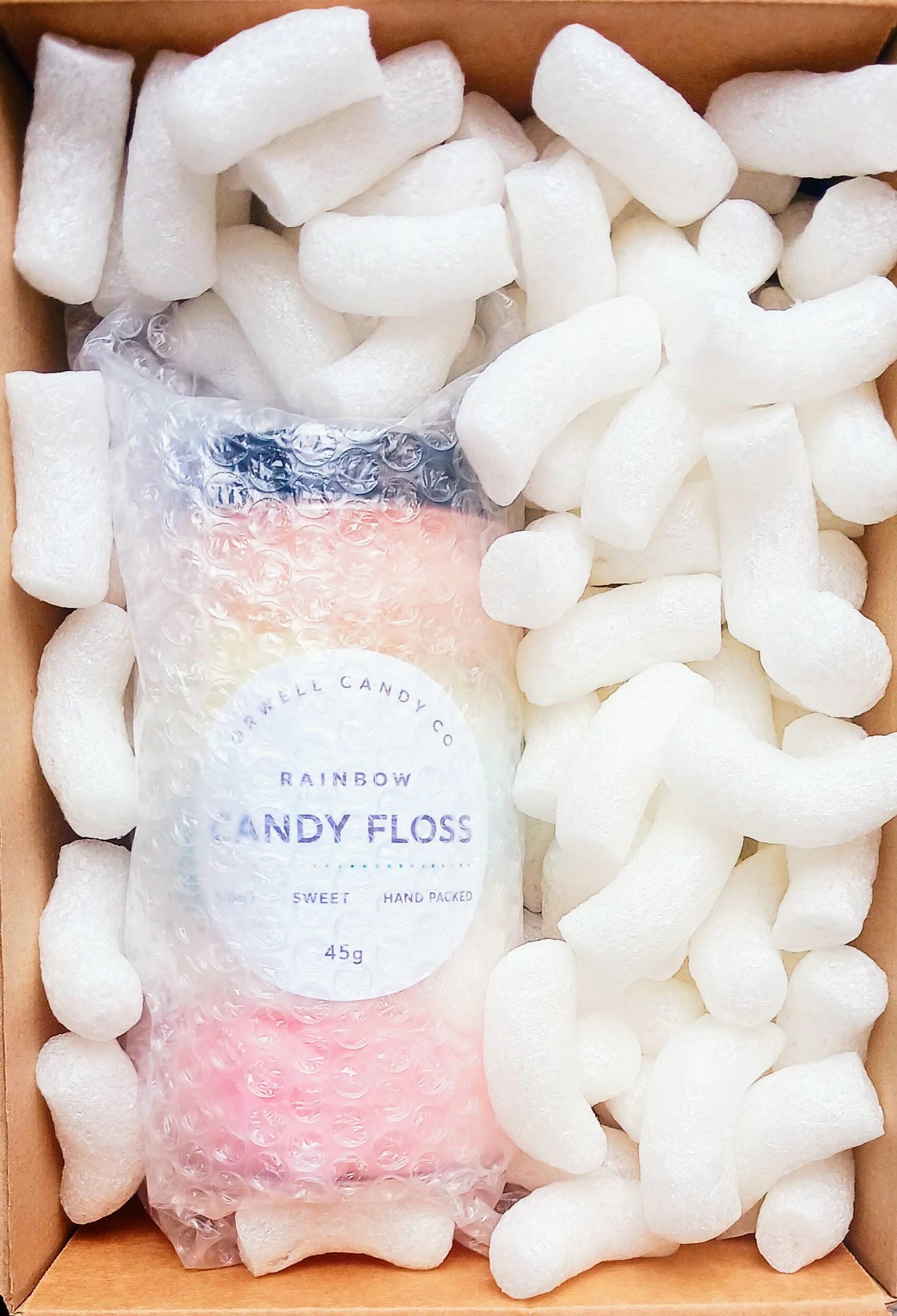 Personalised Rainbow Candy Floss Jar 1000ml