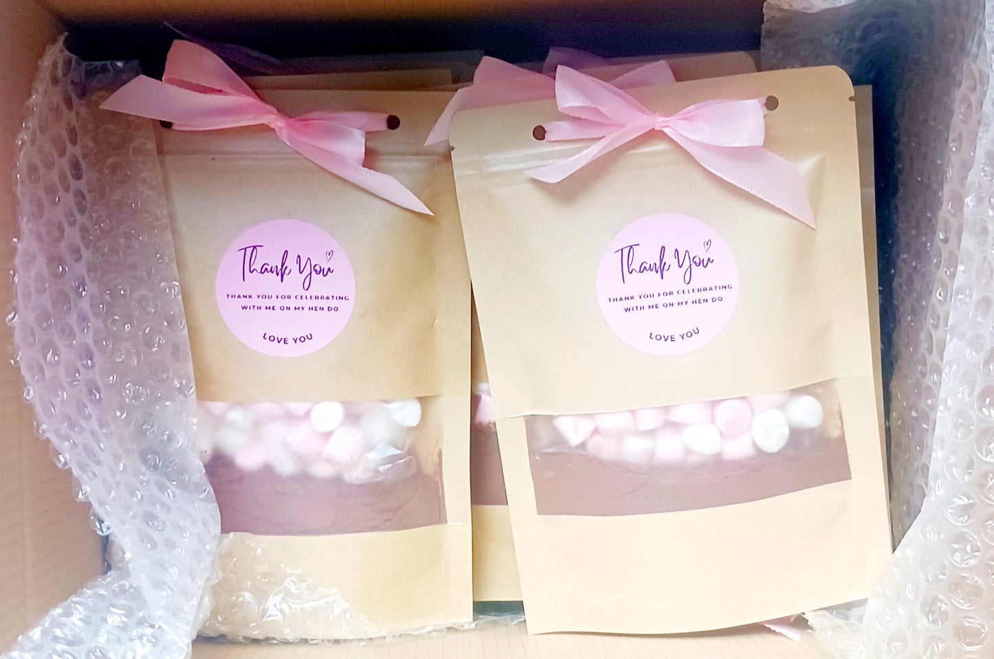 Eco-friendly Personalised Hot Chocolate With Marshmallows - Two Servings