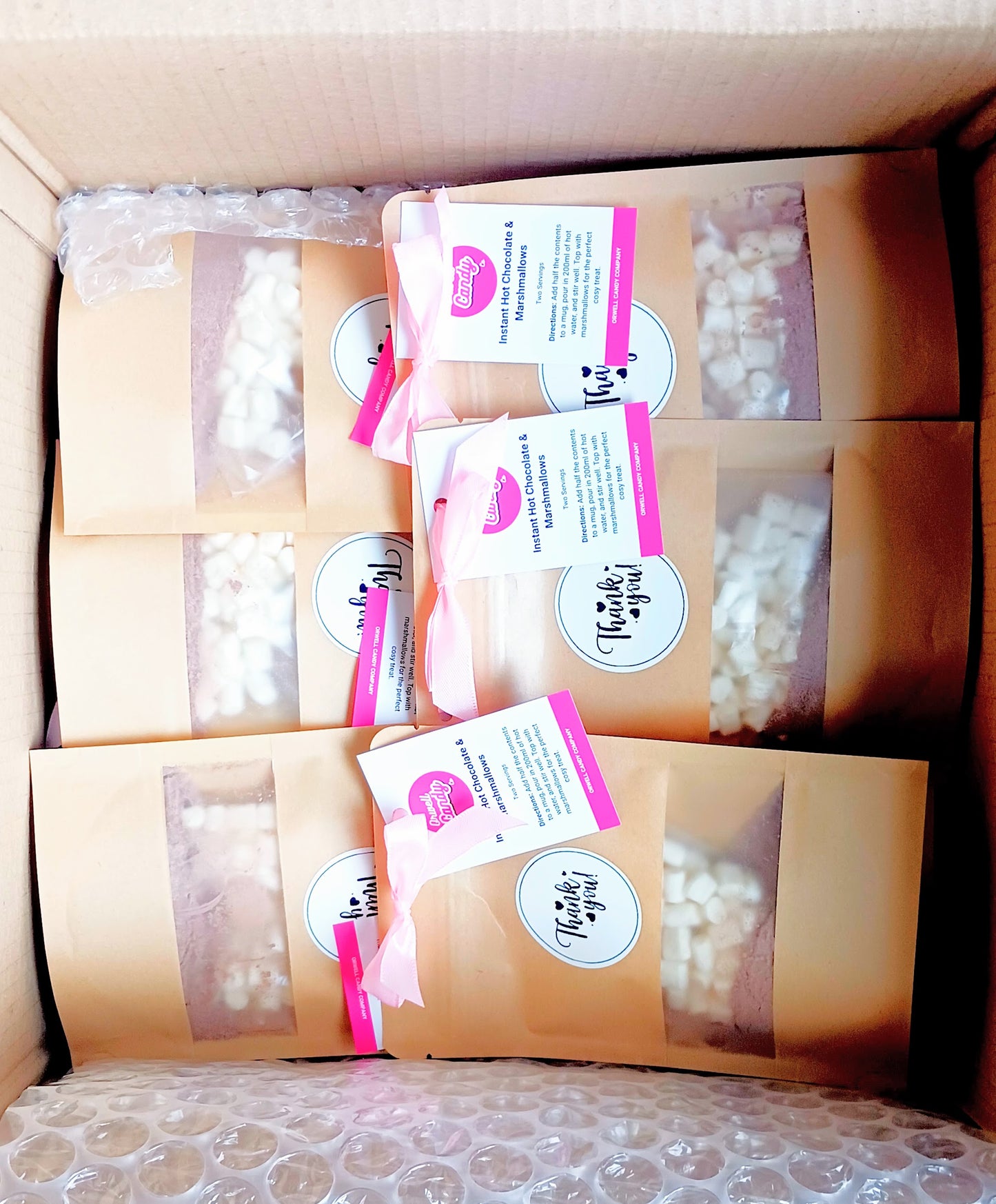 Eco-friendly Personalised Hot Chocolate With Marshmallows - Two Servings