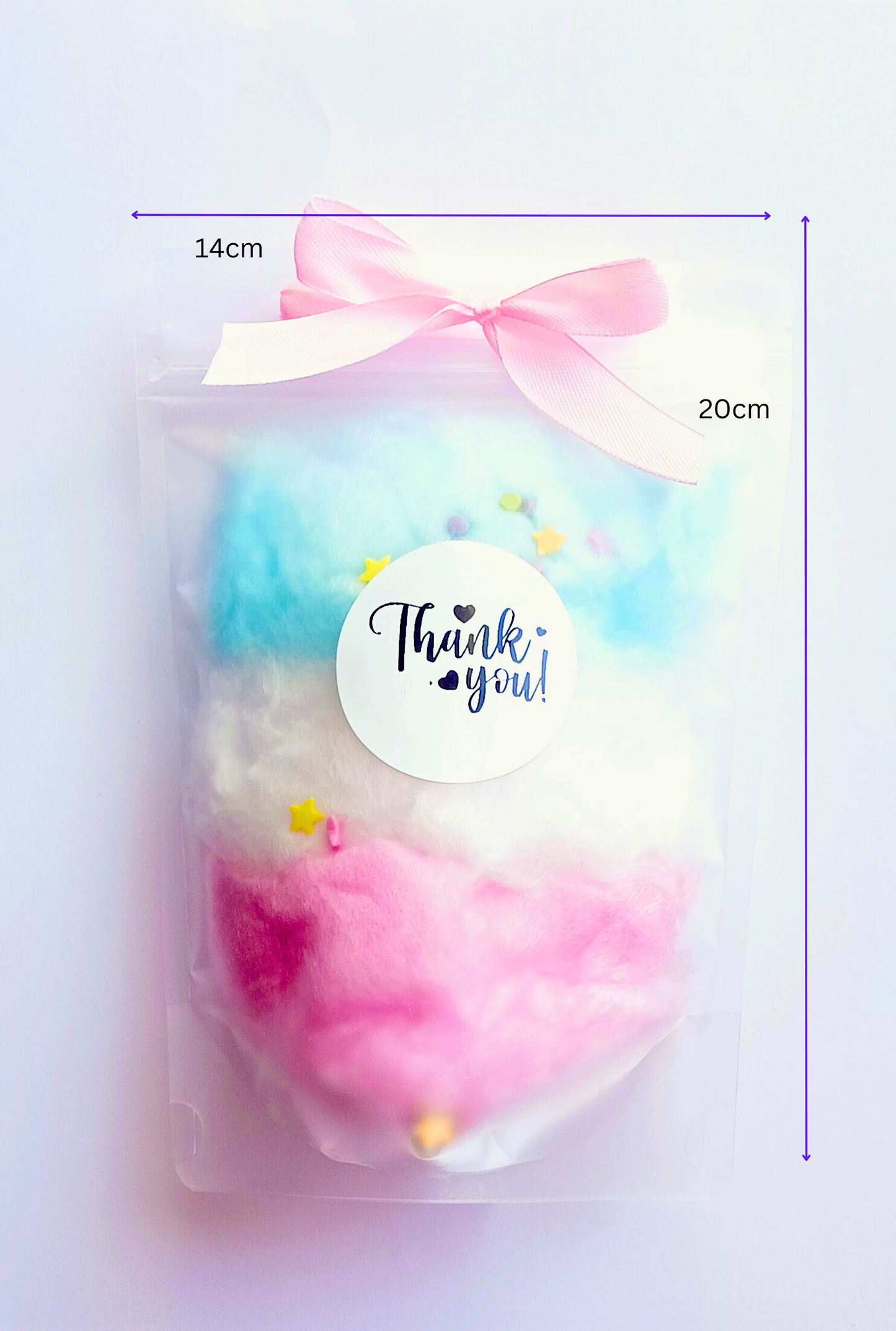 Rainbow Candy Floss Pouch