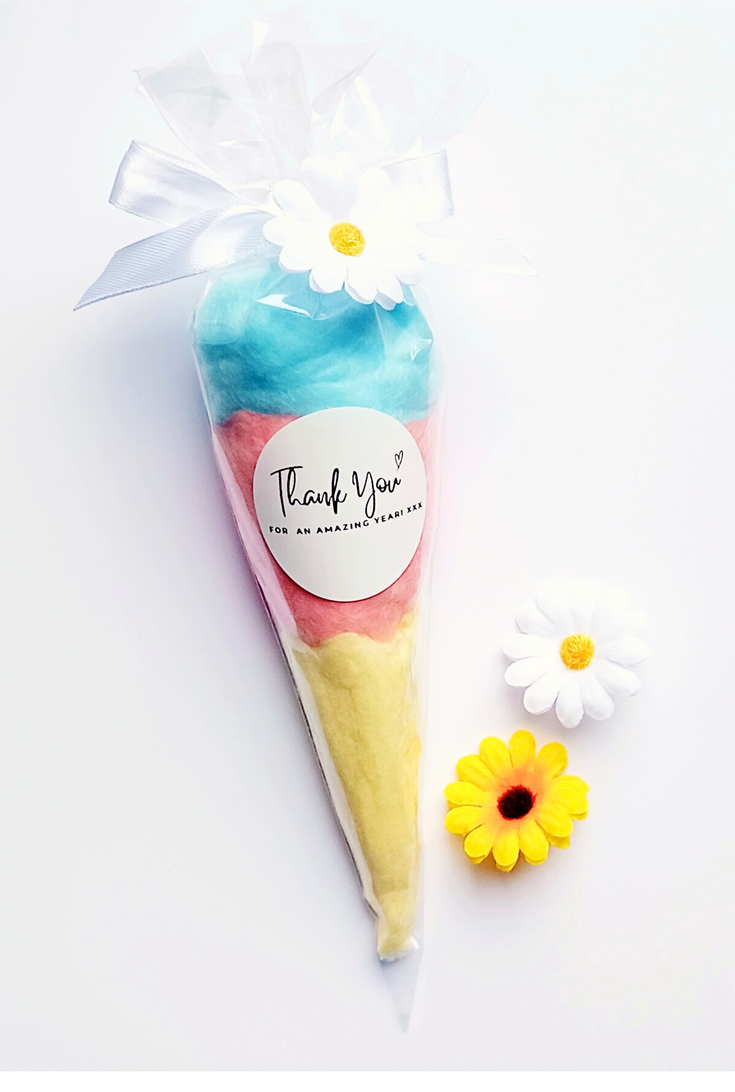 Personalised Thank You Candy Floss Cone