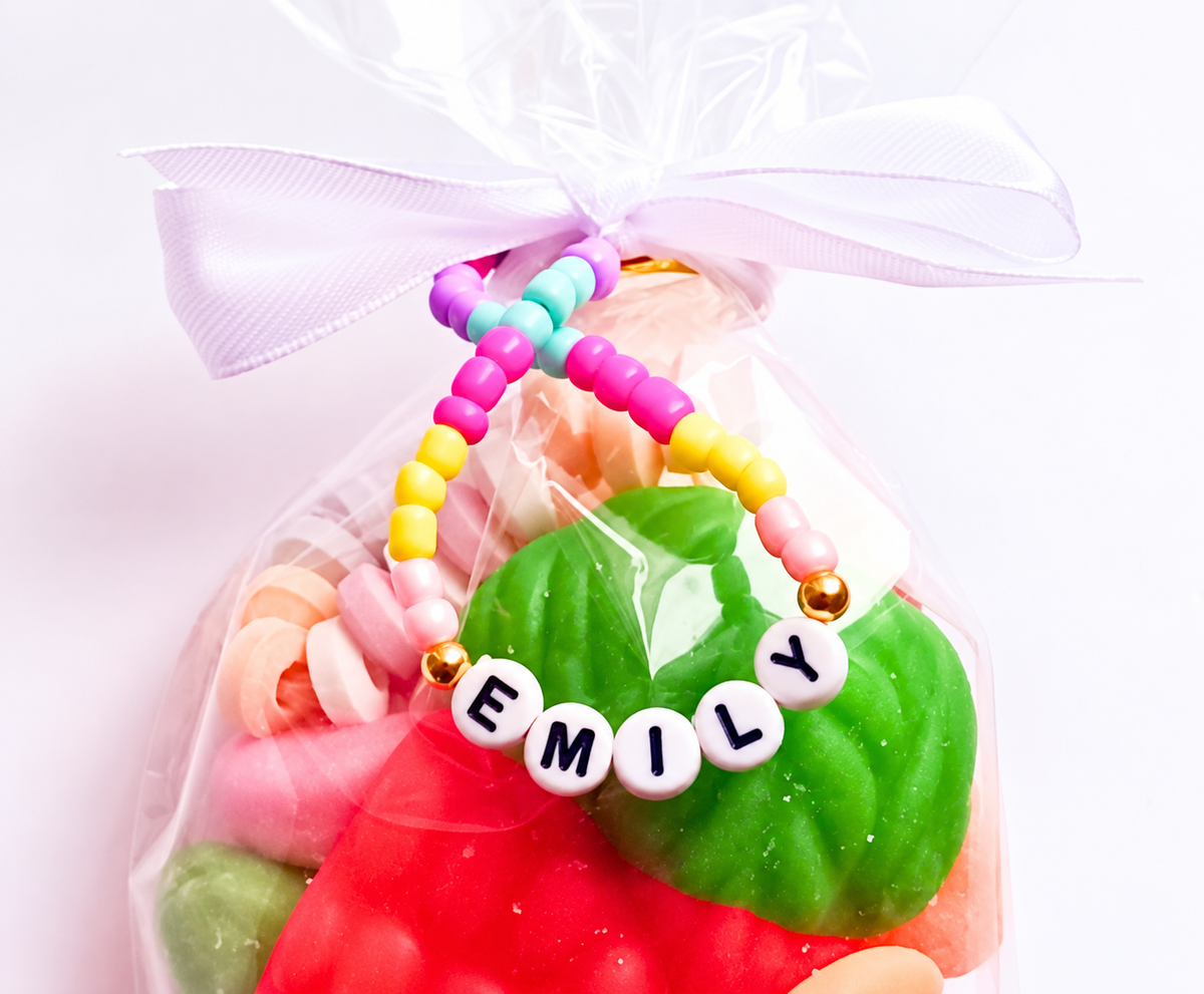 Personalised Name Bracelet Sweet Bag