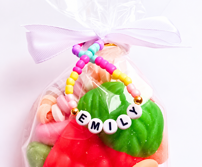 Personalised Name Bracelet Sweet Bag