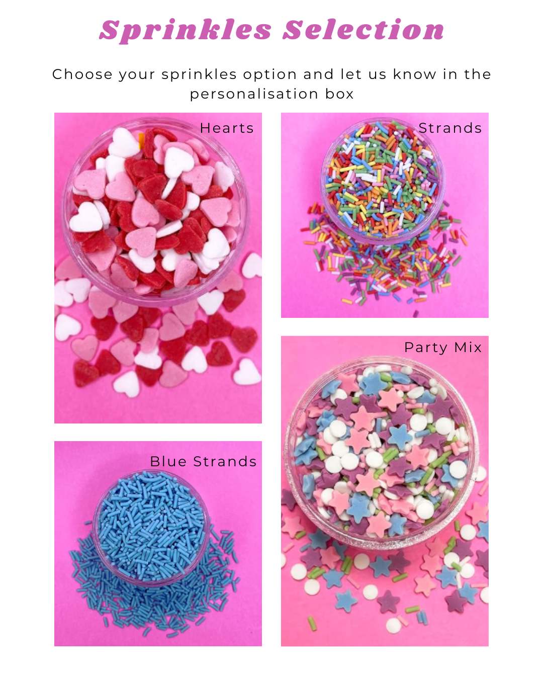 Rainbow Candy Floss Pots with Sprinkles