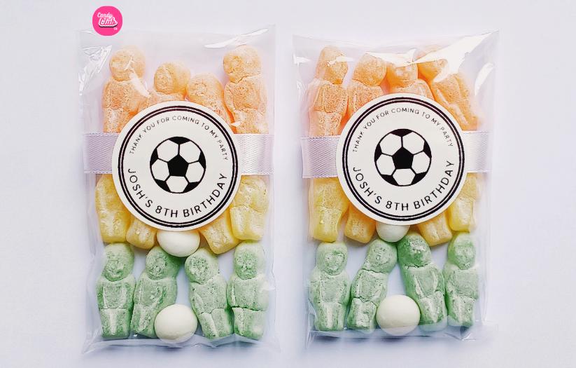 Personalised Football Player Favour Bags for Guests, Birthday, Hen do sweet