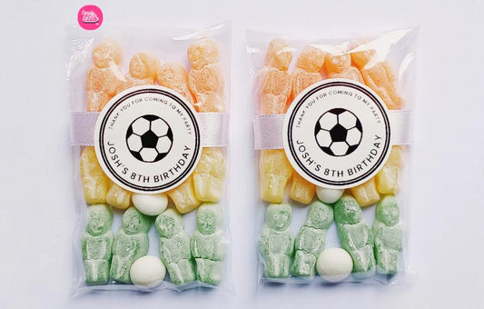 Personalised Football Player Favour Bags for Guests, Birthday, Hen do sweet
