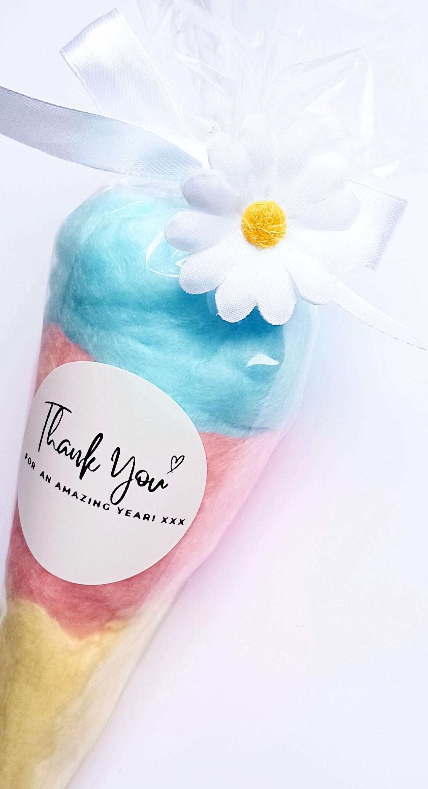 Personalised Thank You Candy Floss Cone