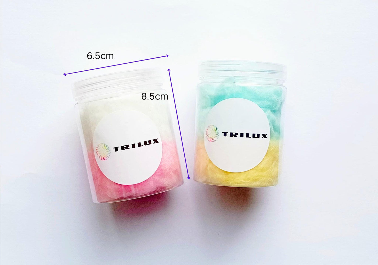 Branded Candy Floss Pots