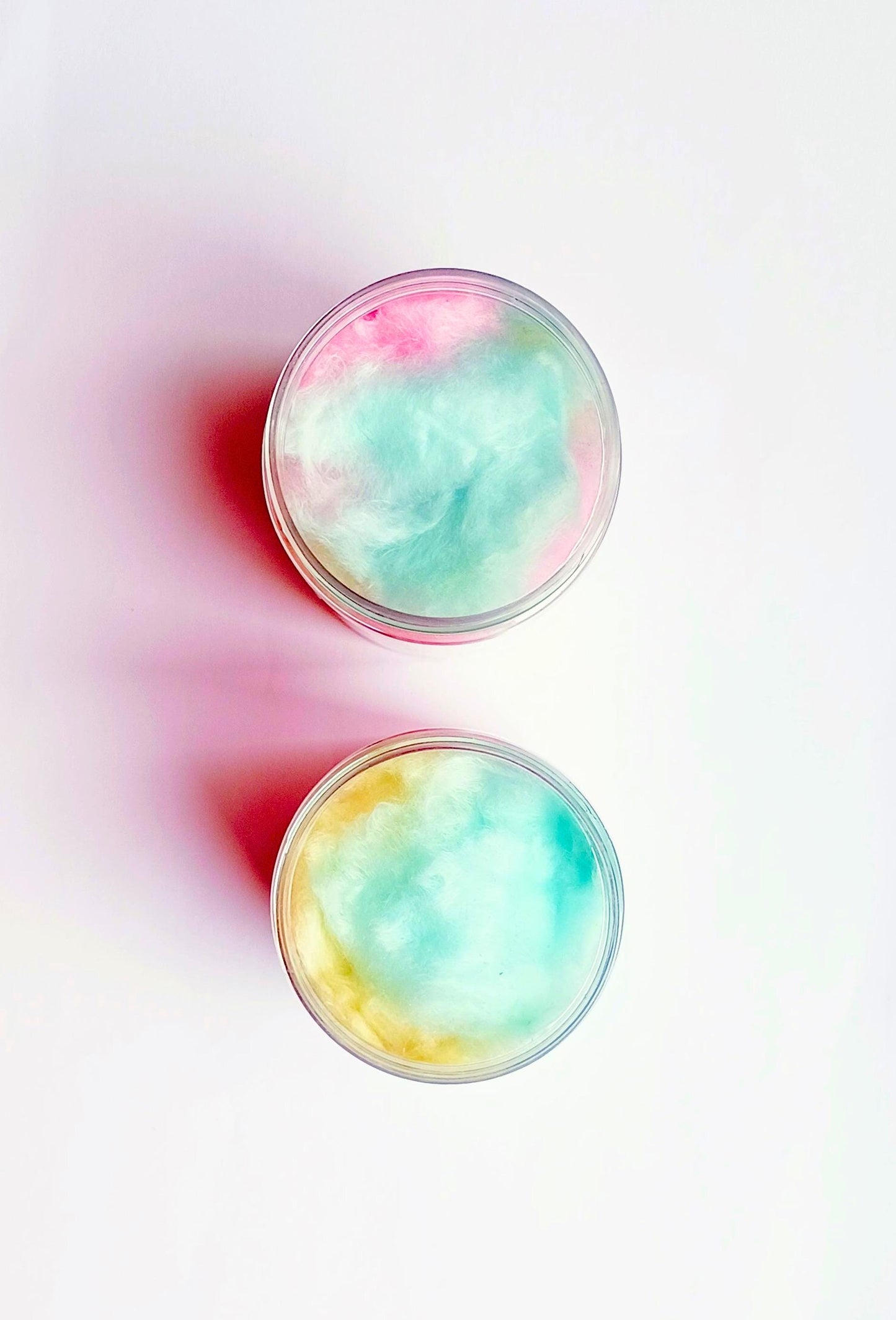Personalised Rainbow Candy Floss Pots