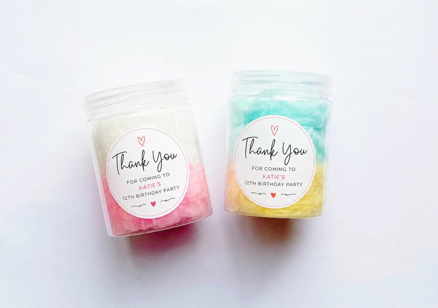 Personalised Candy Floss Pots