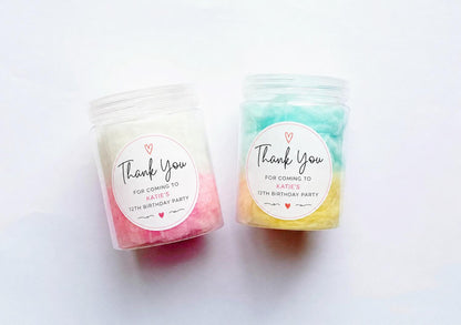 Personalised Candy Floss Pots
