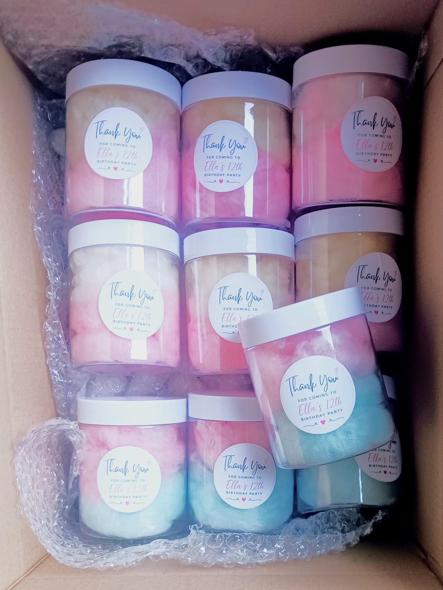 Personalised Candy Floss Pots