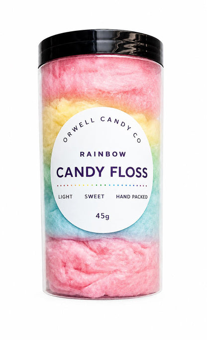 Personalised Rainbow Candy Floss Jar 1000ml
