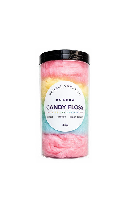 Personalised Rainbow Candy Floss Jar 1000ml